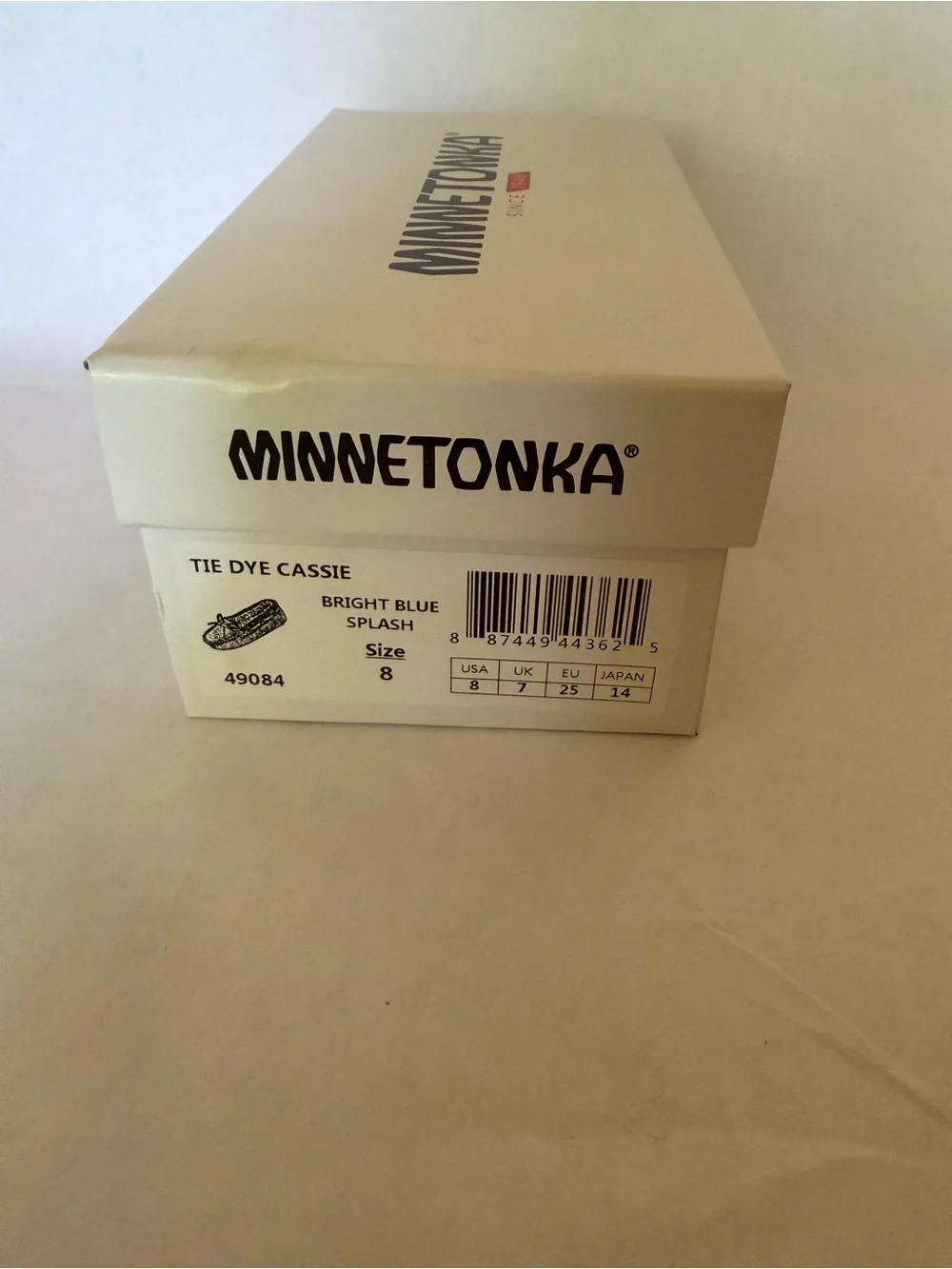 Minnetonka Tie-Dye Faux Fur Lined Kids Moccasin Slippers - Multi